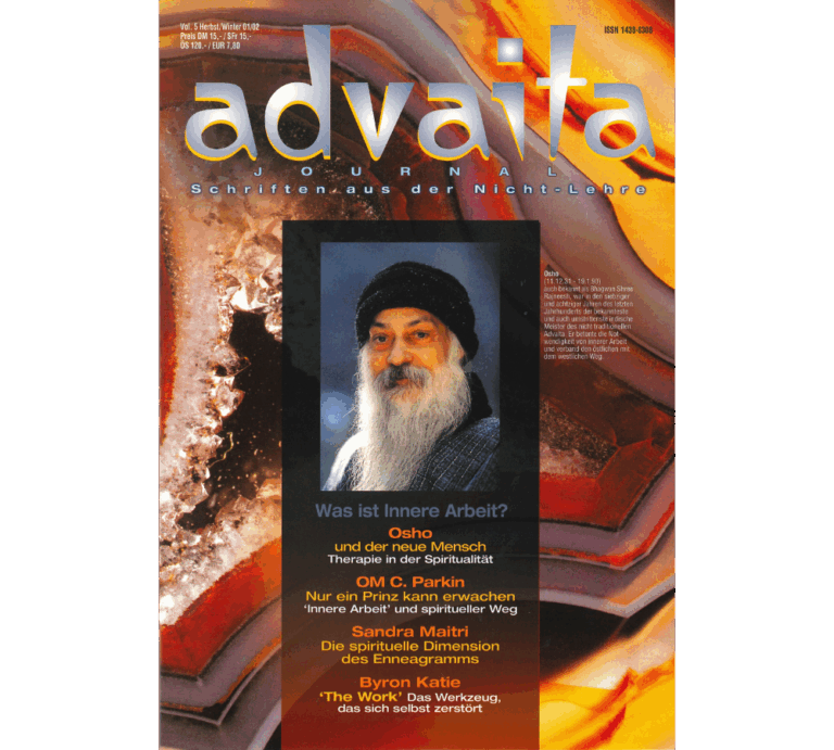 advaitajournal Osho und neue Mensch - Therapie in der Spiritualität