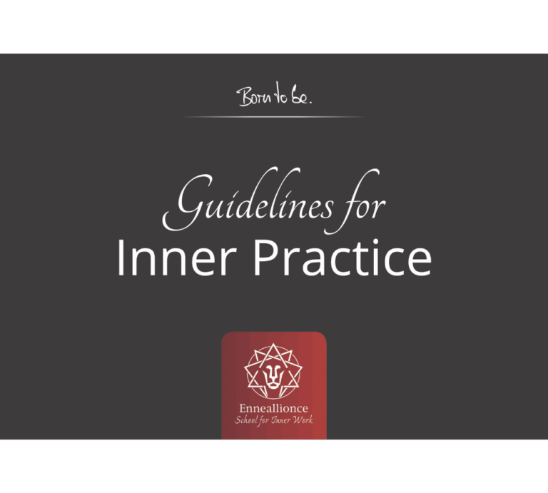 Leitfaden Guidelines for Inner Practice